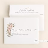 "Boho Botanical " - Bridal Shower Thank You Cards in Blush by Susan Moyal - FREE Recipient Addressing