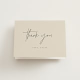 "Layered" - Bridal Shower Thank You Cards in Natural by Kelly Schmidt - Front