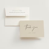 "Layered" - Bridal Shower Thank You Cards in Natural by Kelly Schmidt - Card with Envelope