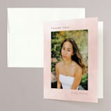 "Sweet Bride" - Bridal Shower Thank You Cards in Blush by Petra Kern - Front