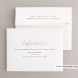 "Versatile" - Bridal Shower Thank You Cards in Bluebell by Pixel and Hank - FREE Recipient Addressing