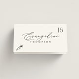 "Chic Script" - Place Cards - Vegetarian in Ink by Hooray Creative - Folded with Free Guest Printing