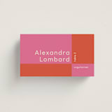 "Color Block" - Place Cards - Vegetarian in Pop by letterfix - Front with Free Guest Printing