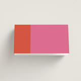 "Color Block" - Place Cards - Vegetarian in Pop by letterfix - Folded Back of Card