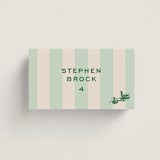 "Rhode" - Place Cards - Vegetarian in Mint by Megan Davis - Front with Free Guest Printing