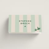 "Rhode" - Place Cards - Vegetarian in Mint by Megan Davis - Folded with Free Guest Printing