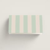 "Rhode" - Place Cards - Vegetarian in Mint by Megan Davis - Folded Back of Card