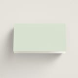 "Perry" - Place Cards - Vegetarian in Mint by Megan Davis - Folded Back of Card