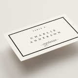 "The Day" - Place Cards - Vegetarian in Noir by mo kelley - Detail