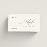 "Corner" - Place Cards - Vegetarian in Silk by Kelly Schmidt - Folded with Free Guest Printing