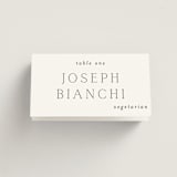 "In Love" - Place Cards - Vegetarian in Cotton by Vanessa Doyle - Folded with Free Guest Printing