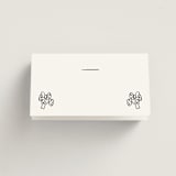"Bon Vivant" - Place Cards - Vegetarian in Charcoal by Ani Somi - Blank front