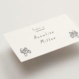 "Bon Vivant" - Place Cards - Vegetarian in Charcoal by Ani Somi - Detail