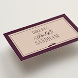 "Merlot" - Place Cards - Vegetarian in Cabernet by Hudson meet Rose - Detail