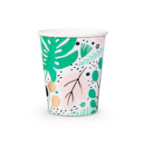 "Tropicale 9 oz Cups" - Party Cups in green by Jollity and Co