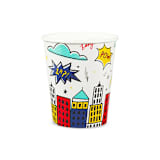 "Superhero 9 oz Cups - Pack of 8" - Party Cups in multicolor by Jollity and Co