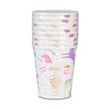 "Magical Unicorn 9 oz Cups - Pack of 8" - Party Cups in multicolor by Jollity and Co