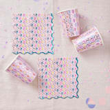 "Mermaid Cups, Pink - Pack of 8" - Party Cups in pink by MA FÊTE