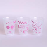 "Valentine's Galentine's Bash Frosted Plastic Cup, set of 50" - Party Cups in multicolor by ForYourParty