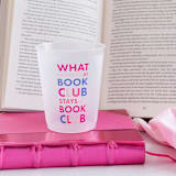 "Book Club "What Happens At Book Club" Flex Cups - Set of 8" - Party Cups in multicolor by Jollity and Co
