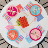 "Book Club "What Happens At Book Club" Flex Cups - Set of 8" - Party Cups in multicolor by Jollity and Co