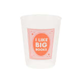 "Book Club "I Like Big Books" Flex Cups - Set of 8" - Party Cups in multicolor by Jollity and Co