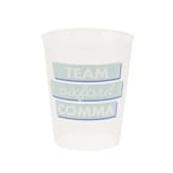 "Book Club "Team Oxford Comma" Flex Cups - Set of 8" - Party Cups in multicolor by Jollity and Co