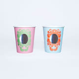 "Mirror Mirror Cups - Princess Party (x12)" - Party Cups in multicolor by POP Party Supplies