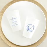 "Over The Moon Baby Shower Frosted Plastic Cup, set of 50" - Party Cups in clear by ForYourParty