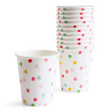"It's a Party Dotty Cups - Set of 12" - Party Cups in multicolor by Jollity and Co