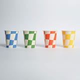 "Little Chef Checkered Cups (x12)" - Party Cups in multicolor by POP Party Supplies