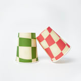 "Little Chef Checkered Cups (x12)" - Party Cups in multicolor by POP Party Supplies