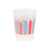 "Book Club "Bookshelf" Flex Cups - Set of 8" - Party Cups in multicolor by Jollity and Co