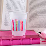 "Book Club "Bookshelf" Flex Cups - Set of 8" - Party Cups in multicolor by Jollity and Co