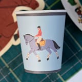 "Horse Cups - Equestrian Collection (x12)" - Party Cups in multicolor by POP Party Supplies