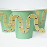 "Western Snake Cups (x12)" - Party Cups in multicolor by POP Party Supplies