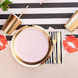 "Shades Gild 12 oz. Cups - Set of 8" - Party Cups in gold by Jollity and Co