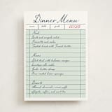 "Just Because" - Party Menus in Teal by Jennifer Lew - Front