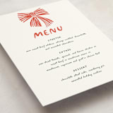 "party bow" - Party Menus in Poinsettia by Angela Marzuki - Detail