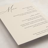 "Scripted Names" - Party Menus in Ecru by Hooray Creative - Detail