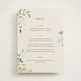 "Wild meadow" - Party Menus in Elder Flower by Sarah Knight - Front
