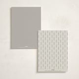 "Floral Type Arch" - Party Menus in Linen by Baumbirdy - Back of Card Options