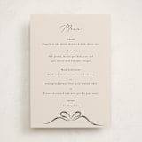 "Bow" - Party Menus in Tuxedo by Corinne Malesic - Front