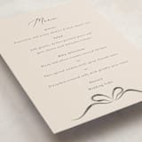"Bow" - Party Menus in Tuxedo by Corinne Malesic - Detail