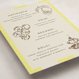 "Campania" - Party Menus in Limone by Megan Davis - Detail