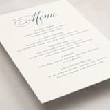 "Empire" - Party Menus in Dusty Blue by Jennifer Postorino - Detail