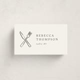 "Shrimp Cocktail" - Party Place Cards in Pearl by mo kelley - Front with Free Guest Printing