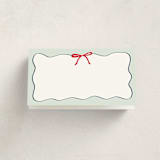 "Just Because" - Party Place Cards in Teal by Jennifer Lew - Blank Front
