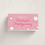 "Starry Celebration" - Party Place Cards in Cotton Candy by Kercia Jane - Folded with Free Guest Printing