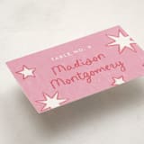 "Starry Celebration" - Party Place Cards in Cotton Candy by Kercia Jane - Detail